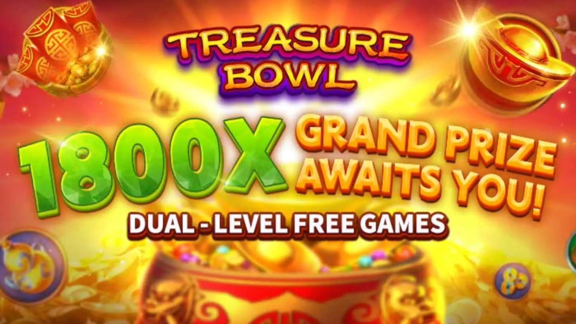 Multiplicadores Treasure Bowl 9bet99 - 7777x Máximo com Tigela Dourada